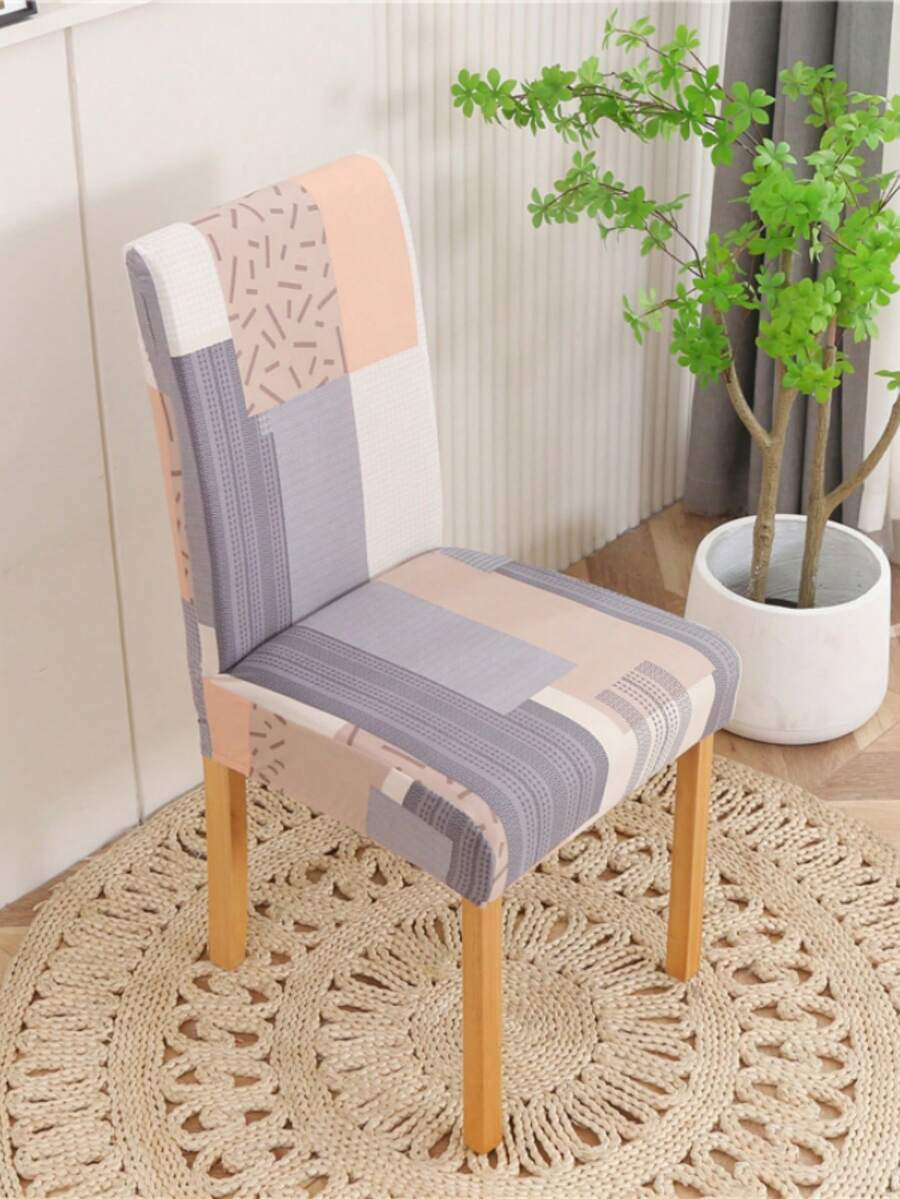 1/4 chiếc bọc ghế co giãn, bọc ghế sợi polyester, bọc ghế khách sạn và gia đình. - Xám - Xem 1