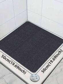 1pc Quick Dry Shower Mat, Comfortable Bath Mat, Solid Color Hollow Circular Shower Mat In Deep Gray, Black, White, Suitable For Textured Surface, Easy To Clean Shower Floor Mat, Dust-Proof, Mud-Proof, Dirt-Resistant, Water-Repellent Shower Mat, Non-Deformation After Long-Term Use, 1cm Thickness, Bathroom Mat With Drainage Holes, Fast Drying PVC Shower Mat Suitable For Humid Areas, Shower Rooms, Waterproof And Easy To Clean, Suitable For Entryway, Front Door Foot Mat - A - View 15
