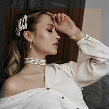 适用于小米 Watch 3/5 Active/Watch 3/5 Lite 的 22 毫米金属表带，不锈钢材质，带磁性米兰尼斯表带，可替换表带。 - 22mm - 查看 2