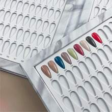 160 Color Nail Polish Color Card (Without Nail Tips) - Japanese Nail Polish Color Card, Nail Embedded Color Card, Display Book, Nail Polish Color Card. Suitable For Nail Salons, Nail Art Supplies. - Multicolor - View 5