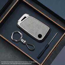 适用于大众高尔夫7 GTI、POLO、T-Cross、T-Roc1、途安、途观以及斯柯达1、明锐、迅捷、柯迪亚克、晶锐的合金汽车钥匙壳保护套，汽车配件 - A - 查看 5