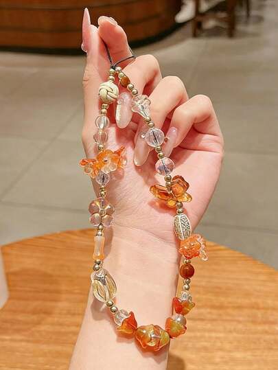 1 件复古异域风情风铃手机挂件，高端时尚女士腕带挂件，手机壳挂件，钥匙扣装饰礼品，送给家人、朋友或伴侣