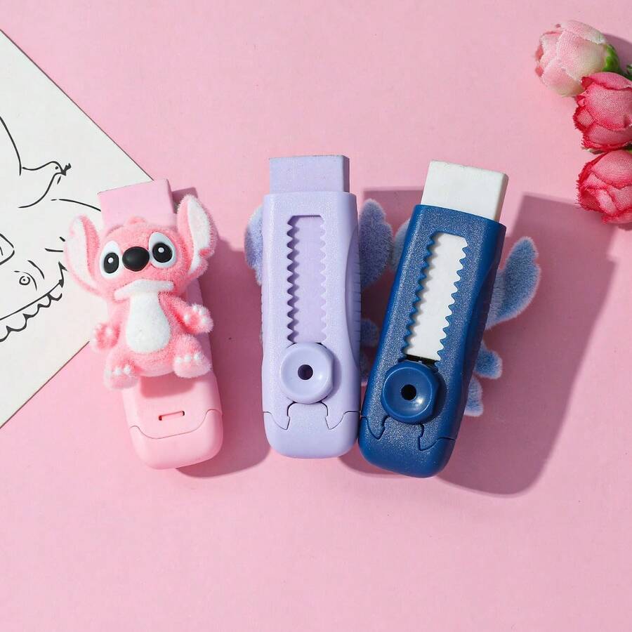 New Stitch Cartoon Character Eraser, High-Quality Creative Learning Stationery - Stitch Eraser - View 1