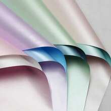 CASAMAX WL 20 piezas papel coreano. Papel para envolver flores, regalos o manualidades. Celofán Mate brillante. 58x58 cm. El color se envía al azar. - 20 Piezas - Ver 3