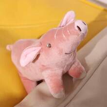 1pc Cute Pink Pig Design Pet Chew Doll, Interactive Plush Doll For Dogs, Durable Chewing Doll - Pink - View 11