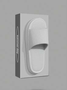 1雙中性情侶平底EVA拖鞋，露趾條紋夏季涼鞋，極簡休閒舒適居家拖鞋，熱銷多色可選，輕量減壓，百搭實用，適用於居家、浴室、海灘、旅行、日常通勤與度假 - 小紋 - 查看 48
