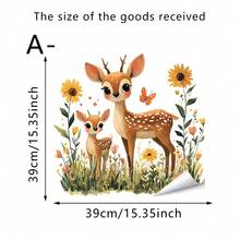 1/5套可愛舒適卡通動物主題牆貼（親子主題）- 可移除自黏防水PVC貼紙 - 適合裝飾客廳、臥室、浴室、兒童房和辦公室 - 牆貼 - 查看 10