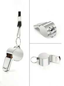 1 chiếc còi thép không gỉ kèm dây đeo, âm thanh to và rõ ràng, hoàn hảo cho huấn luyện viên, trọng tài và các quan chức. - Nhiều màu - Xem 5