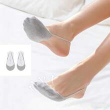 8pcs/4pcs/1 Pair Delicate Invisible Strap Loafer Socks, Balancing Aesthetics And Practicality In Low-Cut Socks - Multicolor - View 3