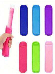 6 chiếc hộp đựng kem que tái sử dụng và có thể giặt được, vỏ bọc kem que, giá đỡ kem que, vỏ bọc kem que bằng neoprene, thích hợp cho mùa hè. - 6 chiếc nhiều màu - Xem 11