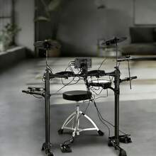 Electric Drum Set, 15 Drum Kits & 150 Sounds Electronic Drum Kit, USB MIDI Supported 6.5 In Quiet Mesh Snare Electric Drum Set With 10 In Cymbals Drum Sticks & Headphone, For Beginners & Adults - 6.5 In - View 9