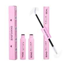 Lash Cluster Glue Waterproof Lash Bond and Seal Lash Glue for Eyelash Clusters 150H+ Strong Hold 2-in-1 White Eyelash Extension Glue Quick-Drying Non-Irritating - White Bond - Ver 2