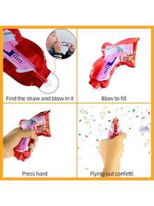 30pcs/Set Multicolor Paper Confetti Poppers - Handheld Multicolor Paper Confetti Poppers With Novelty Design, Suitable For Festivals, Birthdays, Graduations, Weddings, Bachelorette Parties, Anniversaries, Proposal Celebrations, New Year, Christmas, Graduation Party Supplies - Multicolor - View 7