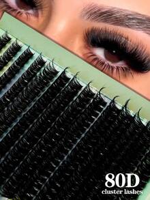 50D 80D 100D 120D D卷翘蓬松睫毛簇，打造浓密卷翘效果，10-16毫米睫毛簇，适合初学者 - D - 查看 3
