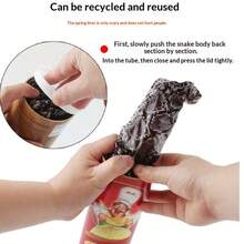Creative Potato Chip Bucket Spring Snake Prank Toy, April Fool's Surprise Funny Gag Gift, Realistic Snake Funny Prop, Suitable For Birthday, Halloween, Theme Party, Gathering Games, Short Video Shooting, Prank Supplies, Fun Gift For Friends And Teenagers - Multicolor - View 6