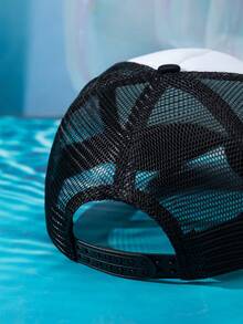 1 Two-Tone Mesh Breathable Women's Baseball Cap - Multicolor - View 3