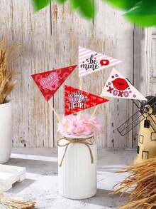 Bộ 8 bình trang trí, dùng để cắm hoa, trang trí ngày Valentine, bình hoa trang trí không khí lễ đính hôn và đám cưới, phụ kiện trang trí nhà cửa. - nhiều màu - Xem 6
