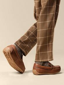 Boy's Dress Shoes Slip-On Penny Loafers Casual Moccasin Style For Toddler/Little Kid/Big Kid - 棕色 - 查看 10