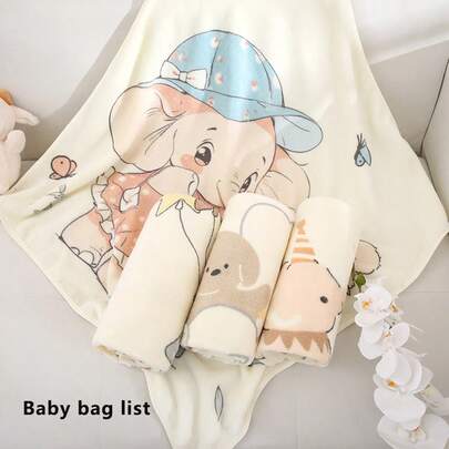 Yue Ye Chăn em bé đa năng - Chăn mềm mại và ấm áp, thân thiện với làn da, phù hợp cho bé từ 0-3 tuổi, chất liệu lông cừu san hô thoải mái và bền bỉ, vật dụng thiết yếu cho trẻ sơ sinh, họa tiết in dễ thương, món quà tuyệt vời cho sinh nhật và Giáng sinh của bé.