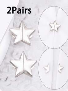 心形磁性窗帘夹,星形和四叶草图案,遮光磁性按扣,可拆卸,防止漏光,牢固闭合 - 彩色 - 查看 24