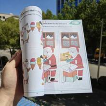 1 Libro de Actividades de Diferencias Ocultas, incluye 32 ejercicios interactivos de observación y memoria | Entrenamiento de atención y concentración | Habilidades de percepción visual, con páginas numeradas para enfocar la atención | Cuaderno educativo | Libro de actividades de aprendizaje científico para mejorar la concentración y la observación | Juegos de objetos ocultos interesantes y atractivos para promover el desarrollo cognitivo - multicolor al azar - Ver 3