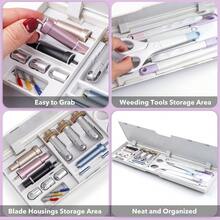 Applicable For Maker 4/Maker 3/Maker Tool Storage Inner Tray, QS Needle Accessory Storage Box, Drawer-Style Control Tool Kit Tray, Blade Storage Accessories And Supplies, Used For Organizing And Storing Control Tools And Blades - White - View 4