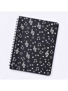 1PC Notebook, Coil Notebook, Music Stationery Set, Creative Gift, Piano Key Homework Notebook, Music Notebook (Color Random)Festival Gifts, Festival Presents, Stationery Gifts, Study Supplies, Birthday Gifts, Christmas, Back-To-School Season, Valentine's Day - Multicolor - View 5