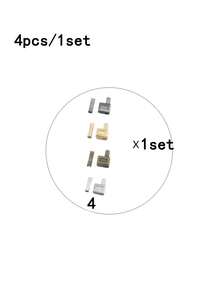 5pcs Metal Zipper Pulls, Suitable For Clothing & Jackets, High Quality Smooth Zippers, Can Be Used For Repair And Color Matching, Multiple Colors Available - Multicolor - View 4