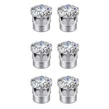 2个/24个水晶面纱坠，优雅面纱坠，磁性水钻，闪亮水钻头巾磁铁，适合女性、女孩、新娘、教堂婚礼 - 銀色 - 查看 11