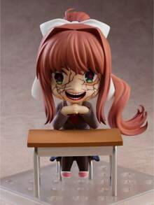 Doki Doki Literature Club! Articulated Figurine Models, Approx. 10CM Tall, Monika, Sayori, Natsuki, Yuri Anime Character Cute Desktop Decor Figures, Doki Doki Literature Club Merchandise Figurines - Multicolor - View 10