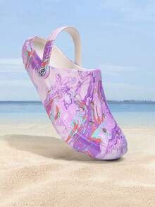 HOEASE Youth Gardening Clogs, Summer EVA Comfortable & Convenient Slides, Suitable For Gardening, Beach, Swimming Pool, Outdoor And Indoor, Suitable For All Seasons Wear - Purple - View 1