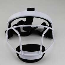 EPICFEAT - Professional Defensive Softball Outfielder Mask Baseball Softball Protective Mask Teenager - Adult Wide Vision - Lightweight Comfortable - Durable Softball Mask - White - View 7