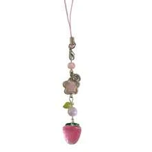 Strawberry Bag Charm  Keychain Charm Strawberry Phone Pendant For Various Occasions - Pink - View 10