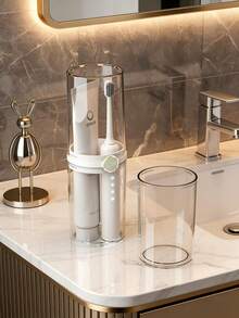 多功能旅行洗漱收纳管，可拆卸牙刷和牙膏杯，卫生 - 彩色 - 查看 4