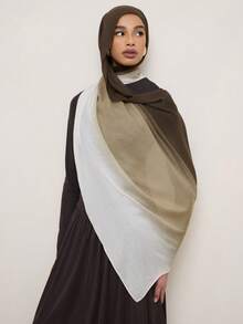 1 chiếc khăn trùm đầu kiểu Bohemian Ombre dành cho nữ, thiết kế màu tương phản thanh lịch, đa năng, mềm mại, thoải mái, chắn gió và nắng, phù hợp cho mọi mùa, lý tưởng cho mặc hàng ngày, đồ dùng cần thiết khi đi du lịch, kỳ nghỉ. - Màu chuyển sắc - Xem 4