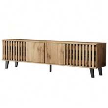Television Stands & Entertainment Centers - Natural Wood - View 11