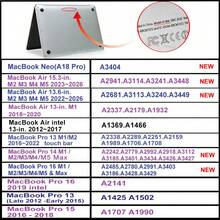 Ốp laptop tương thích với MacBook Pro 14 inch 2026 M5 M2 Air 13.6 inch, Touch ID tương thích với MacBook Air 13 inch M1 2024 M4 Pro 16 14 M5 15 M3 2025 Capa Crystal Transparent Neo A18 Pro - Trong sáng - Xem 8