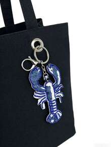 Starfish, Ocean, Sea Turtle, Lobster, Shell Bag Charm, Summer Ocean Style Cute Versatile Fully Rhinestone Bag Pendant - Multicolor - View 4