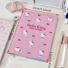 SANRIO 【系列畅销】1本随机可爱活力主题笔记本 - 高品质日记本，学生必备，非常适合作为返校、生日、周年纪念、毕业、圣诞节和情人节礼物 - 多色 - 查看 9
