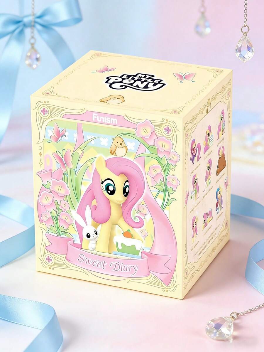 Hasbro 我的小马驹 Fluttershy 盲盒摆件，粉色甜美派对系列。适合主题生日派对装饰、婚礼装饰、情人节礼物、粉丝收藏，也是送给家人和朋友的完美礼物。 - 彩色 - 查看 1