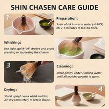 Matcha Whisk - Bamboo Whisk For Matcha Powder, Handcrafted Organic Traditional Japanese Chasen, Matcha Stirrer Wisk Mixer Brush For Authentic Tea Preparation - Multicolor - View 4