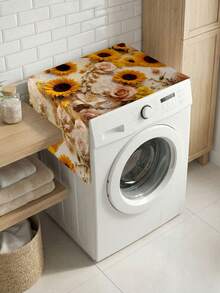 1 pieza Cubierta antipolvo para lavadora/refrigerador con estampado de girasol - Multicolor - Ver 7
