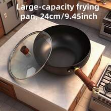 Traditional Big Belly Iron Wok, Viral Model Big Belly Wok, Handmade Iron Wok For Home Use, No Coating, Non-Stick - View 3