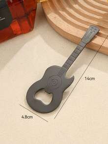 Dụng cụ mở nắp chai đa năng hình đàn guitar bằng thép không gỉ, quà tặng sáng tạo, dụng cụ mở rượu có nam châm dán tủ lạnh. - Xem 10