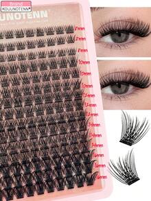 180 sợi mi giả D-Curl tự nhiên, mềm mại và tự nhiên, thích hợp để tự nối mi, thân mi mảnh và mềm, chiều dài 8-16mm, keo dán mi 6mm, tinh tế và tự nhiên, từng sợi mi riêng lẻ, thích hợp cho trang điểm dự tiệc. - D - Xem 8