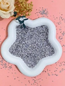 100颗迷你平底锆石美甲装饰品，闪亮百搭形状，包括心形和方形，浅紫色微锆石美甲配件 - 淺灰紫 - 查看 2
