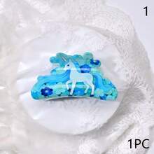 1个女士动物造型可爱发夹，PC（聚碳酸酯）材质，萌趣十足，适合日常佩戴和派对场合，是送礼佳品。高品质发饰，四季皆宜，夏季沙滩度假必备。 - 彩色 - 查看 13