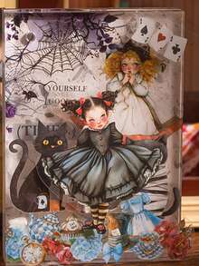 30 Sheets/Bag, Gorgeous Vintage-Style PET Stickers Featuring Sweet-Style Characters In Dresses. Perfect For A Variety Of Uses, Including DIY Crafts, Scrapbooking, Journals, DIY Gift Cards, And Other Handmade Projects. Scrapbook Supplies - Sticker - View 6