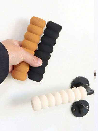 Bộ 4/2 găng tay xốp mềm bảo vệ tay nắm cửa, chống va chạm cho nhà ở, văn phòng, phòng ngủ, chống trượt - Có nhiều màu sắc để lựa chọn, bảo vệ tay nắm cửa, chống tĩnh điện, chống va chạm, bọc tay nắm cửa xoắn ốc dày dặn.