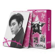 1 pièce Carte photo holographique HD de l'album mini 8e <7TH YEAR: A Moment Of Stillness In The Thorns> de TXT KPOP TOMORROW X TOGETHER, cartes membres TAEHYUN, édition limitée de collection, indispensable pour les fans MOA, parfait pour la collection et l'affichage d'album - Multicolore - Voir 4